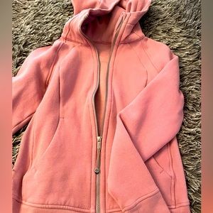Pink lululemon zip up hoodie